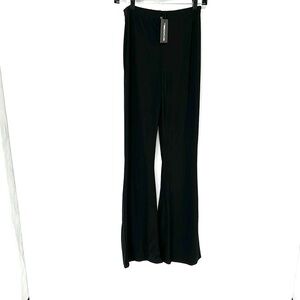 PrettyLittleThing Black Flared Pants